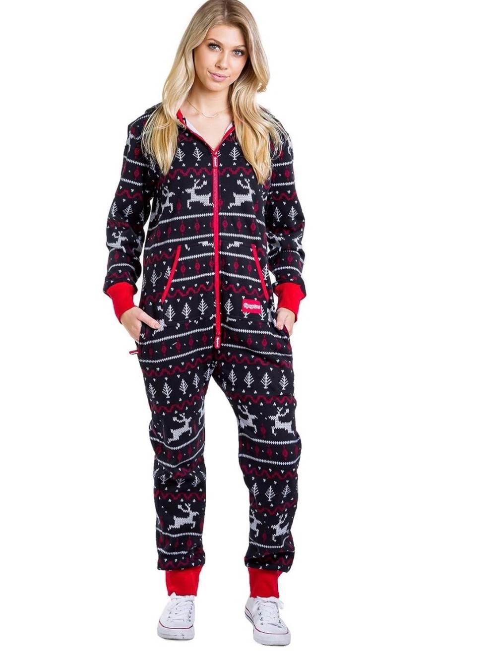 Tipsy Elves Christmas Jumpsuit – Size Large